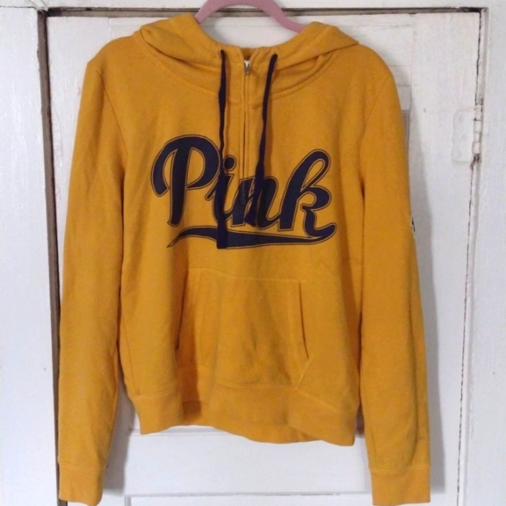 Vintage look PINK hoodie